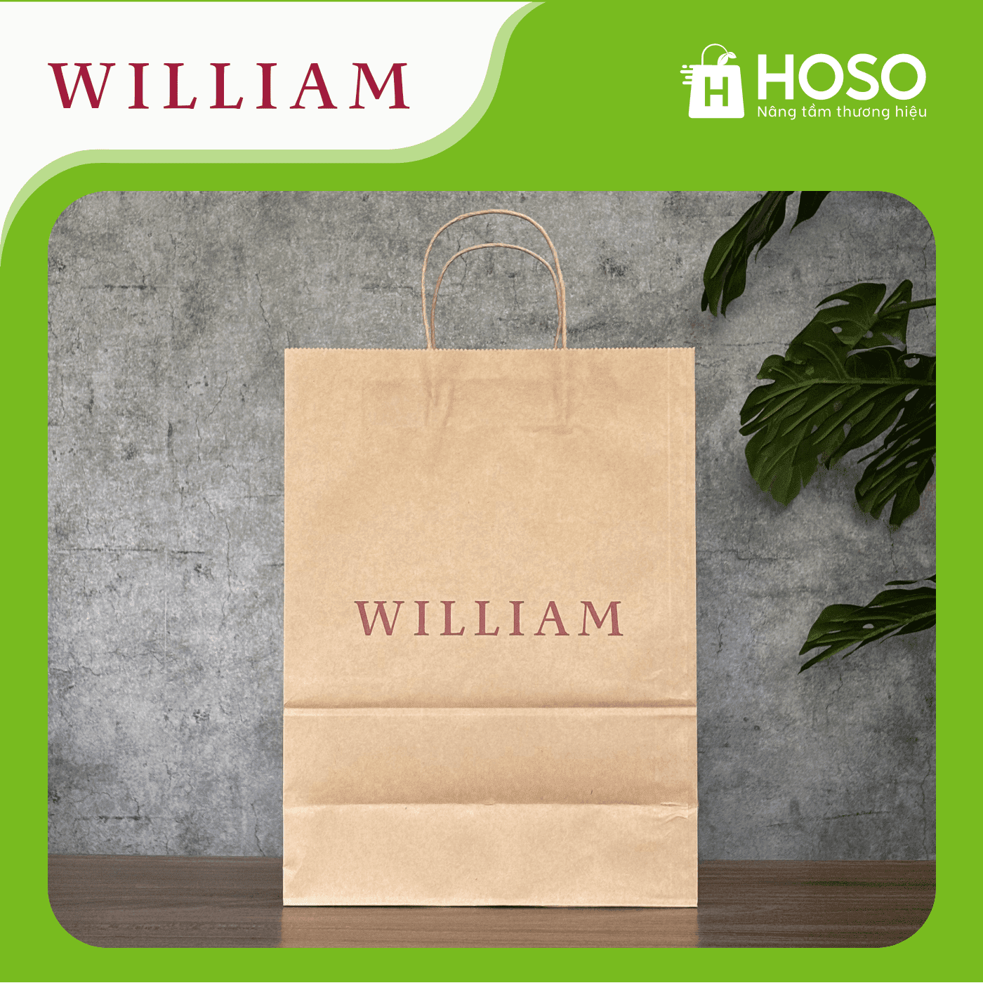 HOSO - Giải pháp bao bì túi giấy kraft toàn diện 42 William
