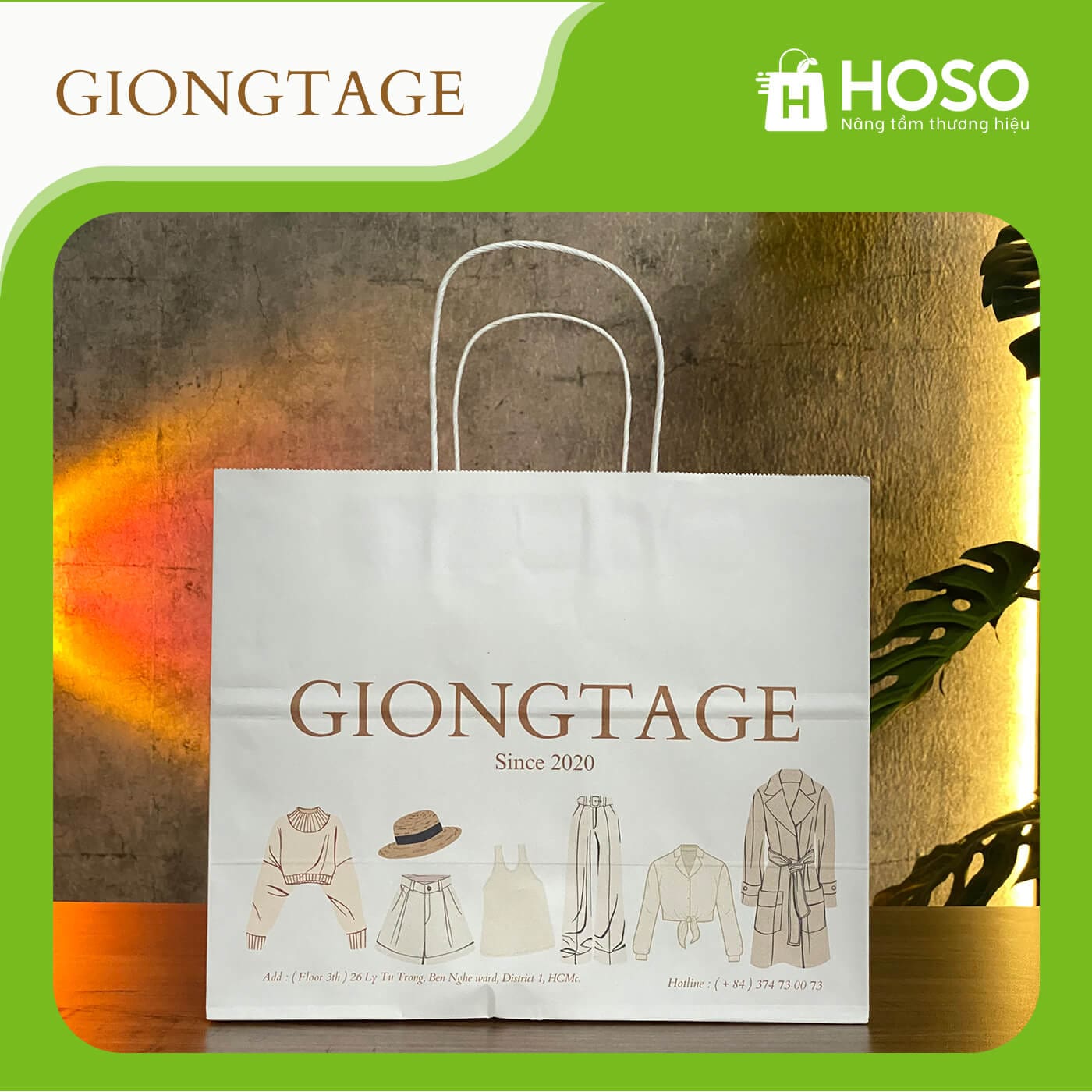 HOSO - Giải pháp bao bì túi giấy kraft toàn diện 39 Giongtage