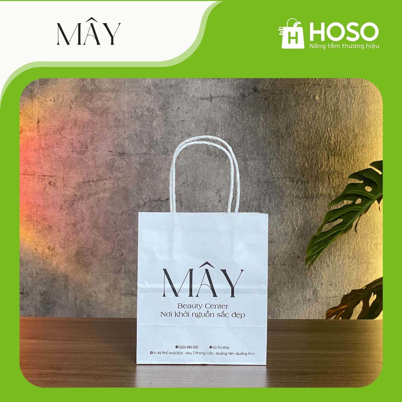 HOSO - Giải pháp bao bì túi giấy kraft toàn diện 15 Mây beauty center