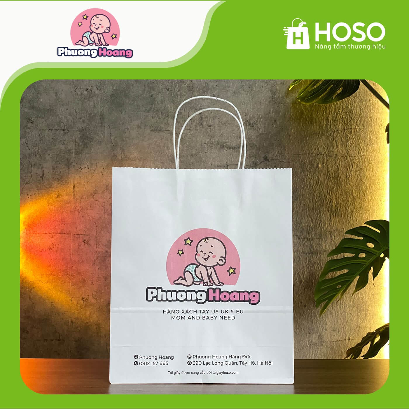HOSO - Giải pháp bao bì túi giấy kraft toàn diện 16 Phượng Hoàng Store