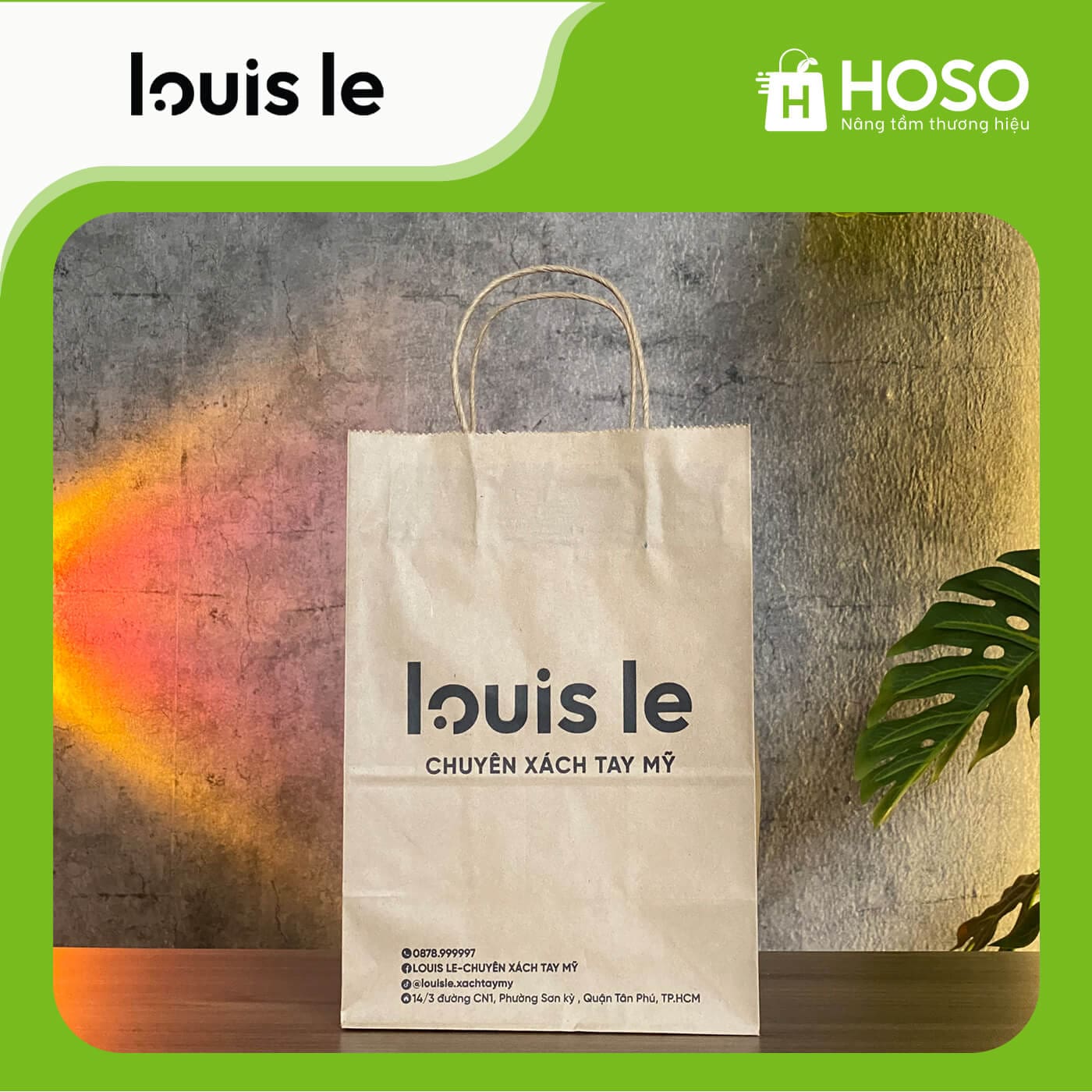 HOSO - Giải pháp bao bì túi giấy kraft toàn diện 13 Louis Le
