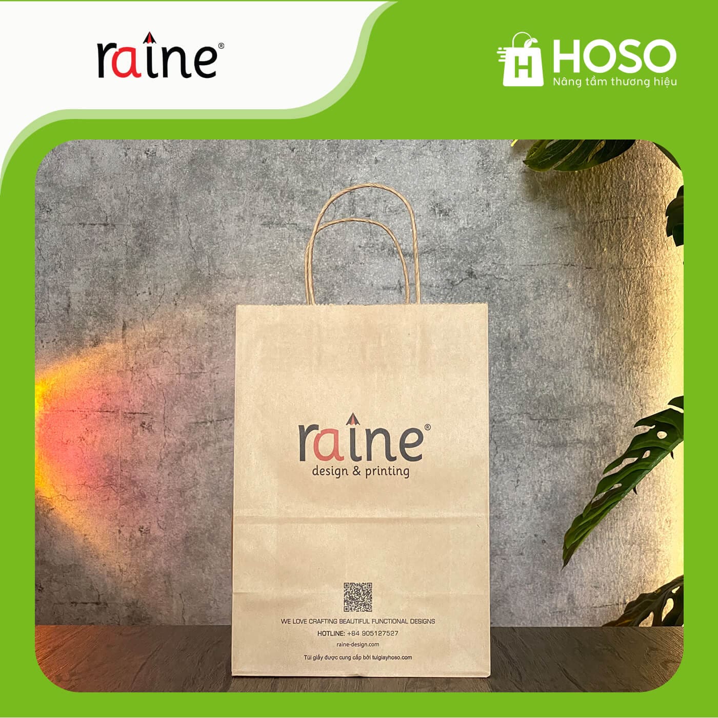HOSO - Giải pháp bao bì túi giấy kraft toàn diện 46 Raine